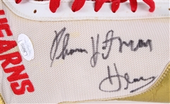 1982-86 Thomas Hearns Signed Mizuno Fight / Practice Worn Boxing Shoes (MEARS LOA) *JSA*