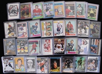 1970's-2010's Hockey Trading Card Collection - Lot of 500 w/ 12 Slabbed