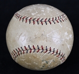 1928 Babe Ruth New York Yankees Signed OAL Barnard Fenway Park Game Used 40th Home Run Baseball (MEARS LOA / JT Sports / Original Owner Letter) *JSA Full Letter*