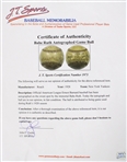 1928 Babe Ruth New York Yankees Signed OAL Barnard Fenway Park Game Used 40th Home Run Baseball (MEARS LOA / JT Sports / Original Owner Letter) *JSA Full Letter*