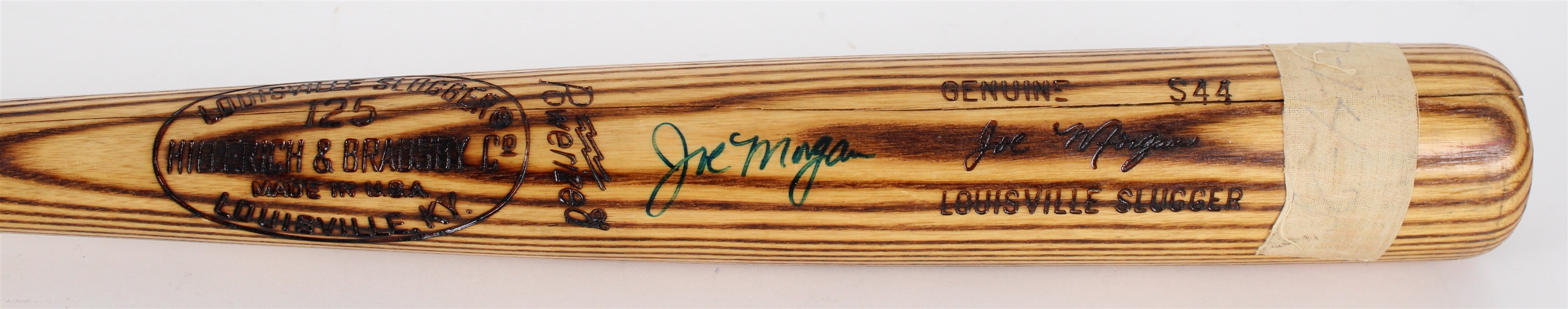 1978 Joe Morgan Cincinnati Reds Signed H&B Louisville Slugger Professional Model Game Used Bat (MEARS A6 & PSA/DNA) *JSA*