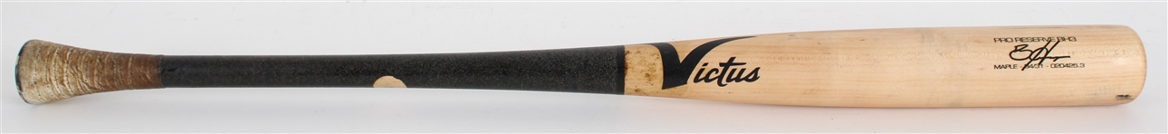 2025 Bryce Harper Philadelphia Phillies Victus Professional Model Game Used Bat (MEARS A10)