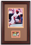 2003 Joe Morgan Cincinnati Reds 15x22 Signed Framed Donruss Card w/ Photo (JSA)