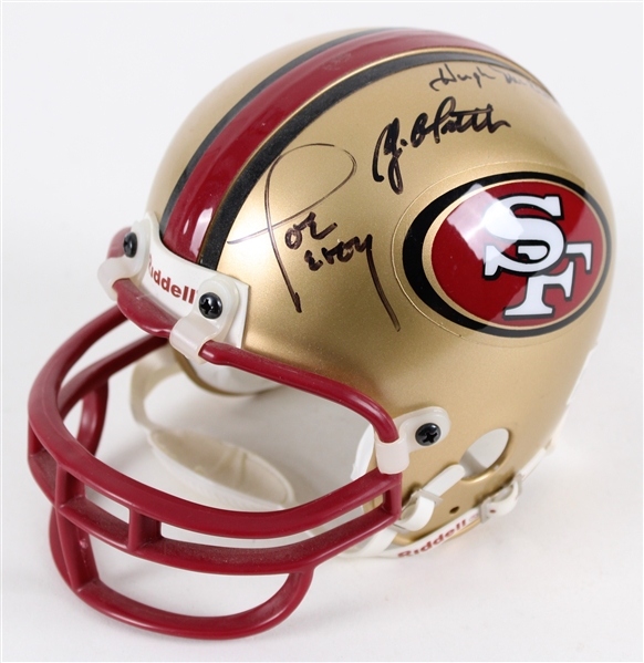 1995 San Francisco 49ers Multi Signed Mini Helmet w/ Joe Perry, John Henry Johnson, Hugh McElhenny & More (JSA)