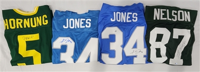 1990s NFL Signed Jersey, Mini Helmets w/ Fuzzy Thurston, Lynn Dickey, Hornung & more (Lot of 50+)(JSA)
