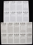 1983 MLB Kellogg's Cards Uncut Sheets (Lot of 2)