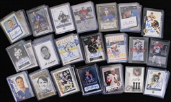 1970's-2010's Hockey Trading Card Collection - Lot of 600+ w/ Rookie Cards, Signed Cards, Jersey Relic Insert Cards & More
