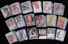 1970's-2010's Hockey Trading Card Collection - Lot of 600+ w/ Rookie Cards, Signed Cards, Jersey Relic Insert Cards & More