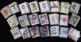 1970's-2010's Hockey Trading Card Collection - Lot of 600+ w/ Rookie Cards, Signed Cards, Jersey Relic Insert Cards & More