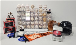 1960's-Present Signed Baseballs, Caps, Jerseys, Programs, Cards and more(Lot of 130+)