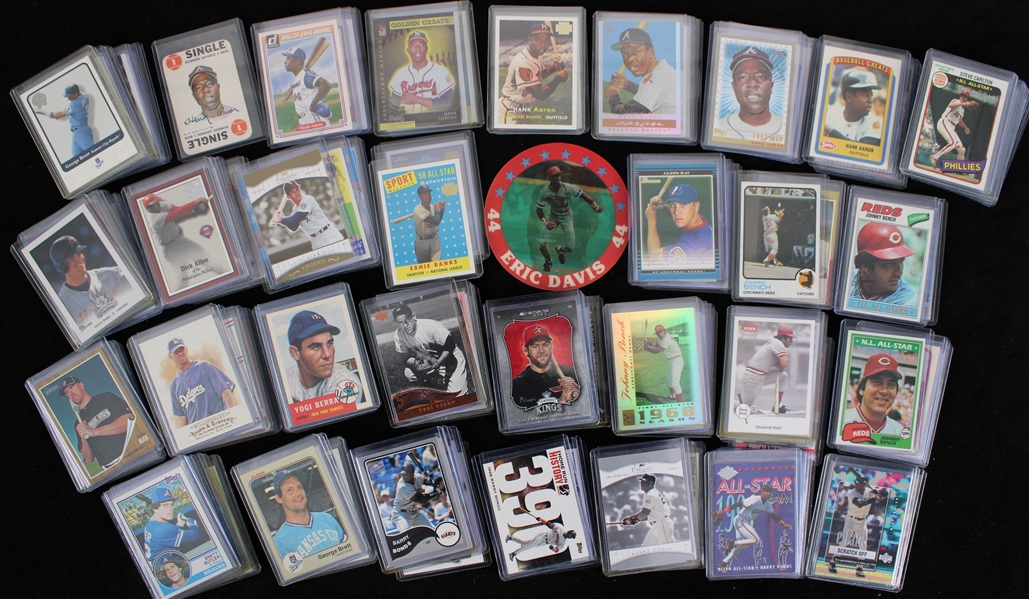 1970s-2010s Baseball Trading Card Collection - Lot of 650+