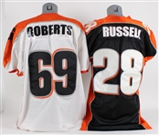 2003-05 Amarillo Dusters AF2 Arena Football League Jerseys - Lot of 2 w/ #28 Russell and #69 Roberts (MEARS LOA)
