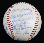 1962 National League All Stars Team Signed ONL Giles Baseball w/ 25 Signatures Including Roberto Clemente, Hank Aaron, Willie Mays & More (JSA)