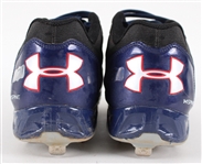 2014 Freddie Freeman Atlanta Braves Signed Under Armour Game Worn Cleats (MEARS LOA / JSA)