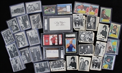 1910's-2010's Wrestling Hollywood Musicians Politics Americana Trading Card Collection - Lot of 150+