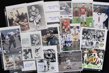 1970's-2000's Football Signed 8 x 10 Photos - Lot of 60+