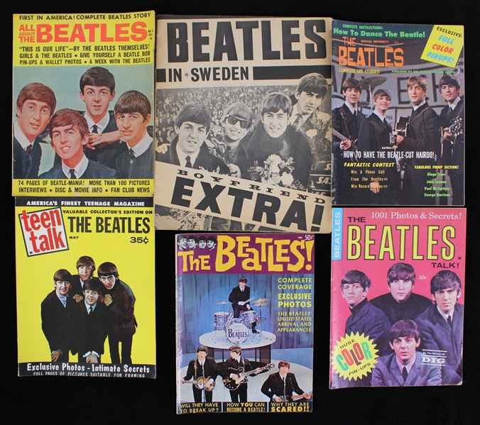 1964-65 The Beatles Publication Collection - Lot of 6