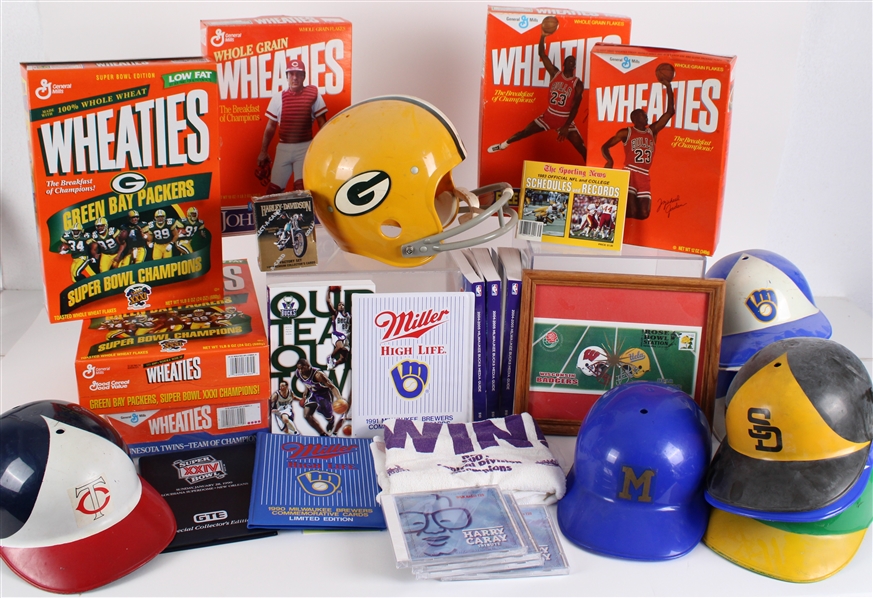 1990s-2000s Green Bay Packers, Milwaukee Brewers Memorabilia & more (Lot of 50+)