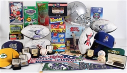 1990s Baseball Trading Cards, Signed Football Helmets, Starting Line Ups & more (Lot of 150+)
