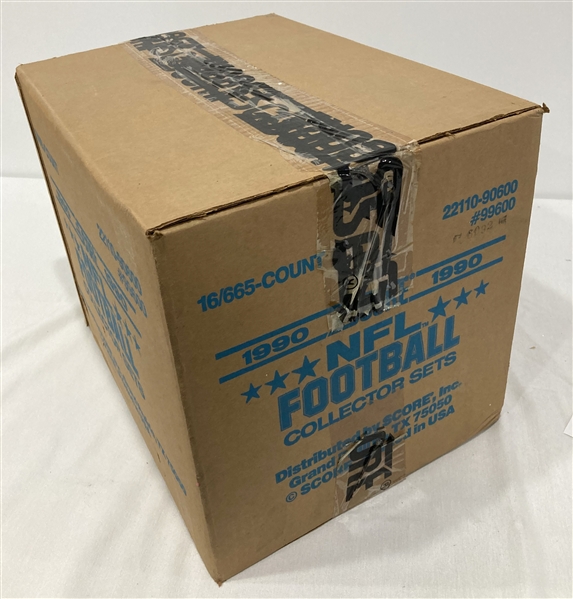 1990 Score Football Sealed Case 16/665 Count 