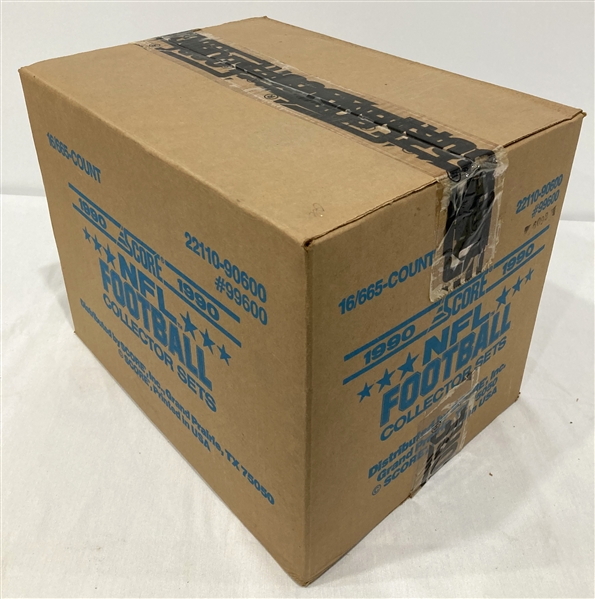 1990 Score Football Sealed Case 16/665 Count 