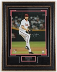 2007 Randy Johnson Arizona Diamondbacks Signed 24x32 Framed Photo *JSA* 