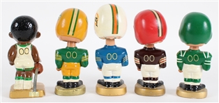 1960s Vintage Football and Basketball Bobbleheads (Lot of 5)