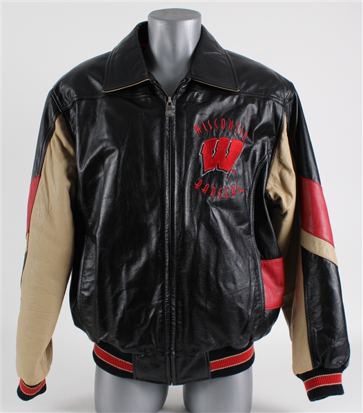 1990s Wisconsin Badgers Retail Leather Jacket 