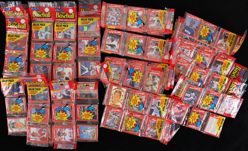 1990 Donruss Baseball Puzzle & Cards (Lot of 50)