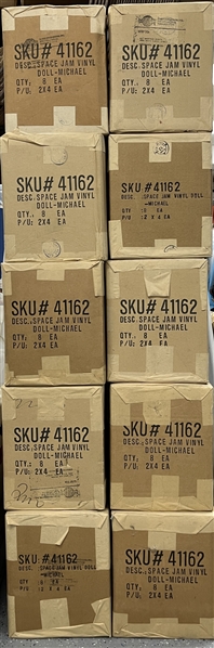 1996 Michael Jordan Space Jam Vinyl Dolls (Lot of 10 Cases)