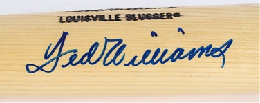 1990's Ted Williams Boston Red Sox Signed H&B Louisville Slugger Baseball Bat (JSA)