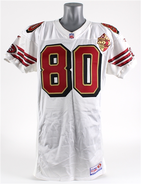 1996 Jerry Rice San Francisco 49ers Road Jersey (MEARS A5)