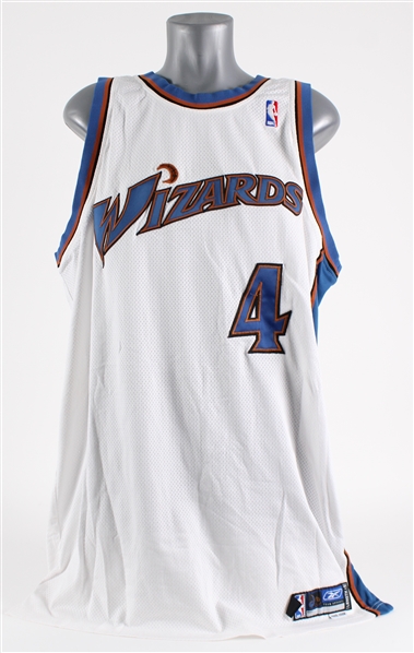 2005-06 Antawn Jamison Washington Wizards Game Worn Home Jersey (MEARS A5)