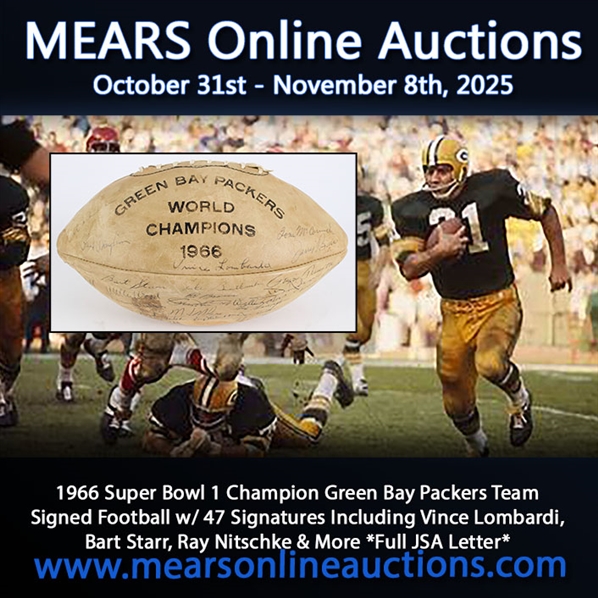 1966 Super Bowl I Champion Green Bay Packers Team Signed Football w/ 47 Signatures Including Vince Lombardi, Bart Starr, Ray Nitschke & More *Full JSA Letter*