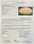 1966 Super Bowl I Champion Green Bay Packers Team Signed Football w/ 47 Signatures Including Vince Lombardi, Bart Starr, Ray Nitschke & More *Full JSA Letter*