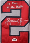 2006 Andruw Jones Atlanta Braves Signed Game Worn Road Jersey (MEARS A5) *JSA*