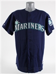 1999 Ken Griffey Jr. Seattle Mariners Signed Game Worn Alternate Jersey (MEARS A10 / JSA) Attributed to Career Grand Slam #11 via Inscription