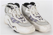 1999 (March 3) Kobe Bryant Los Angeles Lakers Adidas KB8 II Game Worn Sneakers (MEARS LOA / Ryan Leaf Letter)