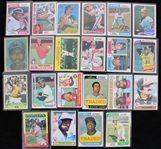 1970's-90's Baseball Trading Cards - Lot of 90+ w/ Numerous Hall of Famers & Stars