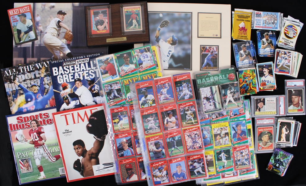 1960s-2010s Whitey Ford, Duke Snider, Yogi Berra & more Signed Photos w/ Trading Cards, Bobblehead (Lot of 325+)(JSA)