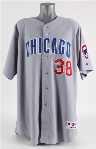 2006 Carlos Zambrano Chicago Cubs Game Worn Road Jersey (MEARS A5)