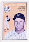 1951-68 Mickey Mantle NY Yankees Signed 25x36 LE Lithograph *JSA*