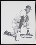 1939-60 Ted Williams Boston Red Sox Signed 16x20 LE Stark Print *JSA*