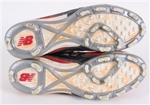 2014 Yadier Molina St. Louis Cardinals Signed New Balance Game Worn Cleats (MEARS LOA / JSA)