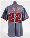 2018-2022 Juan Soto Washington Nationals Signed Road Jersey w/ Trading Card (Beckett)