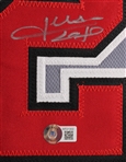 2018-2022 Juan Soto Washington Nationals Signed Road Jersey w/ Trading Card (Beckett)
