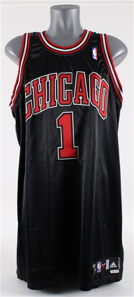 2009-10 Derrick Rose Chicago Bulls Game Worn Alternate Jersey (MEARS A5)