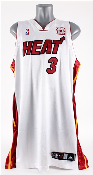 2007-08 Dwyane Wade Miami Heat Game Worn Home Jersey (MEARS A5)