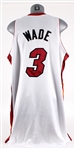 2007-08 Dwyane Wade Miami Heat Game Worn Home Jersey (MEARS A5)