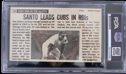 1964 Ron Santo Chicago Cubs Signed #58 Topps Giant Trading Card (PSA/DNA Slabbed) 